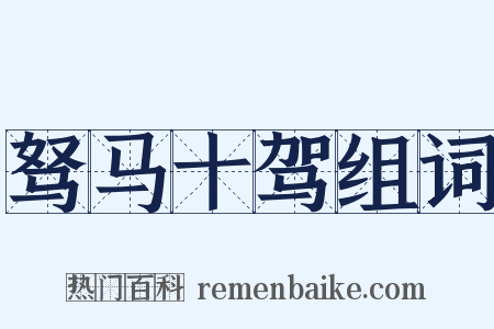 驽马十驾组词是什么意思的图片